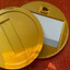 ZNCE _ Hộp đựng thẻ tiền xu vàng Hộp đựng thẻ thanh toán không tiếp xúc 3d Đồng xu vàng Nfc Hộp đựng thẻ tín dụng – Vòi không tiếp xúc đa năng để thanh toán hình dạng đồng xu Rfid an toàn để dễ dàng