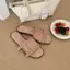 TT Flat Dệt Giày Sandal Mũi Mở Dép Nữ Mùa Hè 2026 Phong Cách Mới