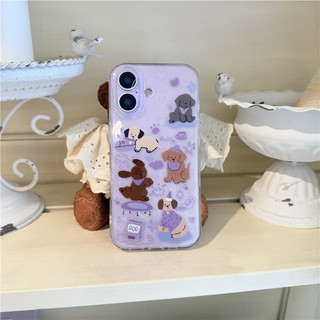 Ốp điện thoại TPU họa tiết chó con iPhone 17 Pro Max