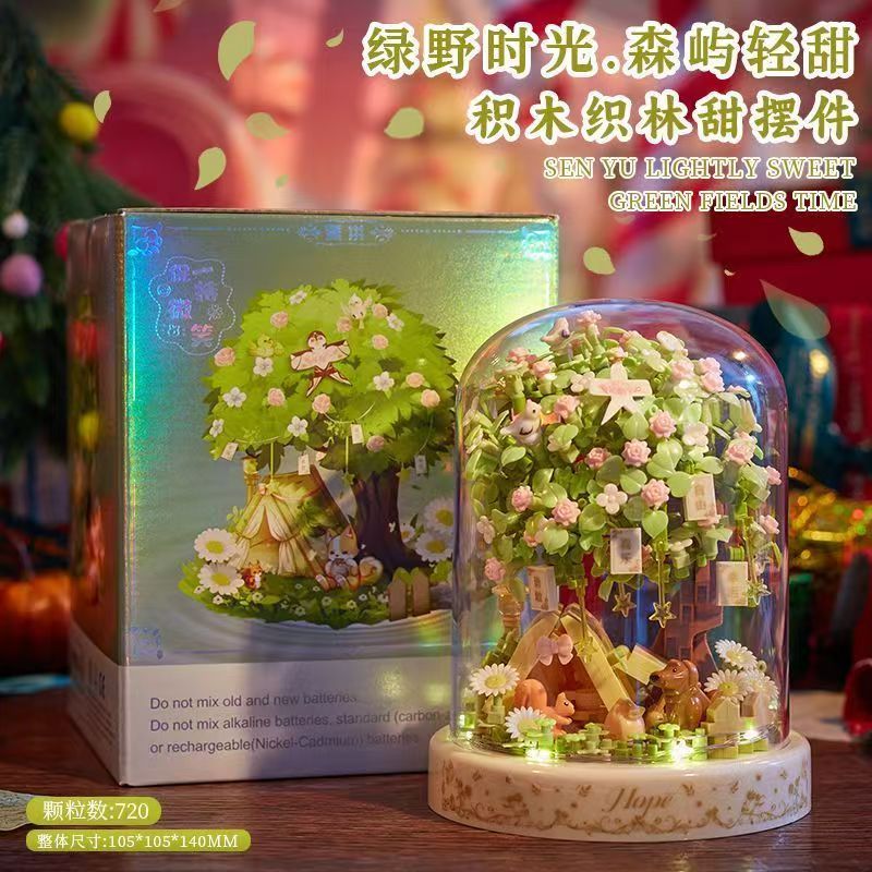 Khối xây dựng Khung ảnh lắp ráp Album ảnh Đồ trang trí hoa được bảo quản