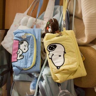 Túi đựng mỹ phẩm Snoopy Túi lưu trữ dung lượng lớn di động Giảm giá hiệu quả cao Sản phẩm chăm sóc da du lịch Túi đựng mỹ phẩm rửa