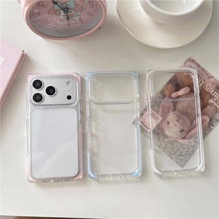 Ốp điện thoại TPU họa tiết viền trang trí hình vuông cho iPhone 17 Pro Max