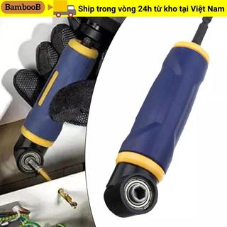 Tua vít mở rộng góc phải BAMBOOB, Bộ chuyển đổi máy khoan góc phải đa năng bằng kim loại, Dụng cụ điện 90 độ Công cụ đính kèm máy khoan xanh