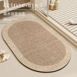 Phòng Tắm Thấm Hút Sàn Nhà Vệ Sinh Cửa Chống Trơn Trượt Chân Thảm Vệ Sinh Diatom Bùn Nhanh Khô Thảm Vệ Sinh Có Thể Cắt