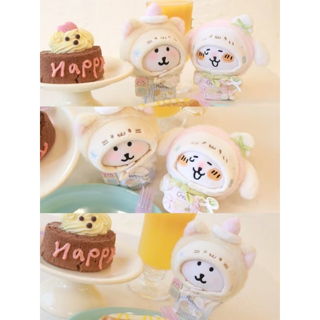 Quần áo trẻ em 10cm < Dâu Bunny Baker} Búp bê Cotton Thay thế búp bê dễ thương Siêu dễ thương Giá rẻ