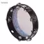 toyuvn YIWENG 10 inch bằng gỗ Radiant Tambourine Handbell Drum với hàng Jingles Shining Đồ chơi nhạc cụ gõ có đầu phản chiếu dành cho người lớn Trẻ em khiêu vũ Tiệc ca hát Hoa văn kính vỡ