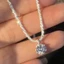 Đá zircon mặt dây chuyền xương đòn, vòng cổ nữ đa năng