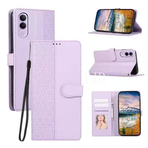 YJD Ốp Lưng Cho Vivo V70FE Họa Tiết Da Khâu Đôi Khe Cắm Thẻ Dây Đeo Tay Chống Rơi Vỏ Điện Thoại