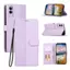 YJD Ốp Lưng Cho Vivo V70FE Họa Tiết Da Khâu Đôi Khe Cắm Thẻ Dây Đeo Tay Chống Rơi Vỏ Điện Thoại