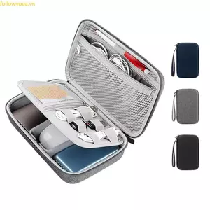 Fol Chống Sốc Vỏ Cứng Hộp Đựng Cho Ổ Cứng Bên Ngoài Ngân Hàng Điện Sạc Cáp Điện Thoại Di Động Phụ Kiện Điện Tử