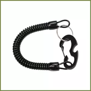 Dây buộc cuộn carabiner có móc chìa khóa tự thu vào, chống mất, phù hợp làm việc ngoài trời và lặn biển