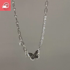 Vòng cổ nữ zircon đen thời trang, mát mẻ cho cổ xương đòn