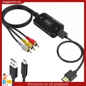 Cáp chuyển đổi video AV sang -Bộ chuyển đổi video tương thích Cáp 1080P Cáp chuyển đổi video Cáp âm thanh -Bộ chuyển đổi tương thích