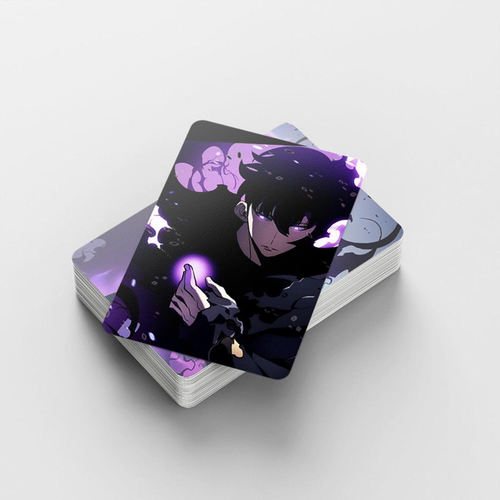 For Solo Leveling Anime Cards Packs Anime Fans Card Collection 92 Pieces Thick Collectible Bundle Accessories junlavn