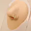 Mũi Nhẫn Kẹp Trên Crystal Zircon Vàng - Trang Sức Phối Dụng Cho Phụ Nữ