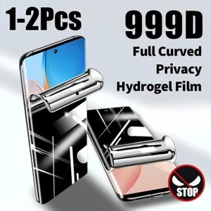 1-2 Chiếc Chống Trầy Xước Mềm Hydrogel Cho Infinix Note 40 40S 40X 50 50s 50x Pro Plus 4G 5G Chống Gián Điệp Riêng Tư Và Bảo Vệ Màn Hình HD Phim Chống Ánh Sáng Xanh