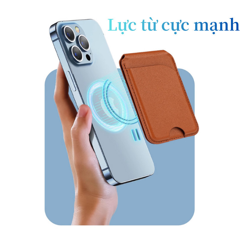 Ví Đựng Thẻ Magsafe – Ví Từ Tính Làm Giá Đỡ Điện Thoại, Thiết Kế Dung Tích Lớn, Phụ Kiện Di Động Đa Năng