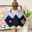 Preppy Phong Cách Chó Nước Bọt Khăn Chó Nhỏ Thú Cưng Mèo Yếm Phụ Kiện Dễ Thương Yếm Ảnh Trang Trí Đạo Cụ Mèo cosplay