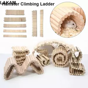 LAKAM 1 Chiếc Thang Leo Hamster, Dòng Dây Đa Năng Kết Nối Treo Cầu Lồng Trang Trí, Dễ Dàng Lắp Đặt Hàng Rào Bằng Gỗ Vách Ngăn Tầng