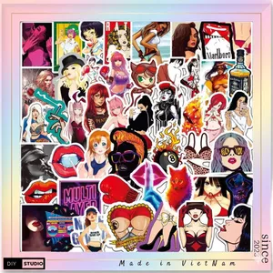 100 sticker phiên bản quyến rủ trang trí đồ dùng chống nước tốt