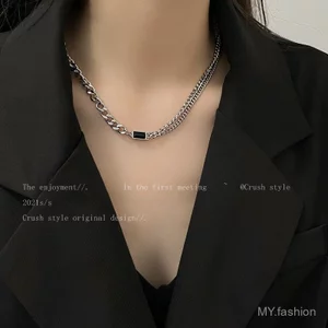 Vòng cổ Cuba xương đòn thời trang hip-hop cho nữ - Phụ kiện đường phố cao cấp
