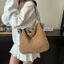 Phong Cách Lười Dung Tích Lớn Ống Hút Dệt Túi Nữ Mùa Hè Đi Biển Kỳ Nghỉ Túi Dệt Phong Cách Dân Tộc Dây Đeo Vai Rộng Đi Làm Túi Tote