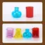 1 Bộ Cốc Đo Mini Giáo Dục Hỗ Trợ Giảng Bằng Nhựa Thí Nghiệm Khoa Học Cảm Giác DIY 4 Cốc Đo Màu [Mới]
