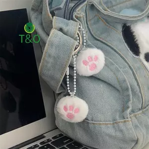 3 Cái Hoạt Hình Dễ Thương Lông Mèo Móng Vuốt Bóng Trang Trí Mặt Dây Chuyền Móc Khóa Kawaii Trang Trí Búp Bê Nhồi Bông Bapa Mặt Dây Chuyền Phụ Kiện Quà Tặng [Mới]