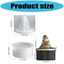 MỘT Silicon Mũ Phù Thủy Khuôn Cho Nhựa Thủ Công Lọ Hộp Bảo Quản Trang Trí Nhà Cửa