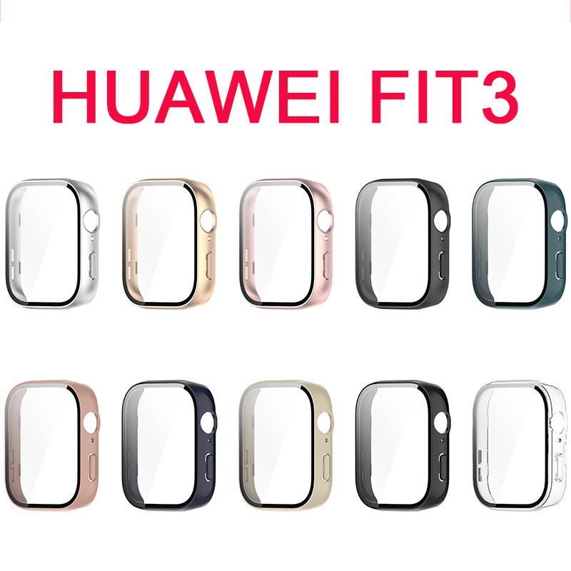 Ốp Lưng Cho Huawei WATCH FIT 5 4 3 Pro Nhựa Ốp Lưng Vỏ Bảo Vệ Vòng Tay Huawei WATCH FIT3 FIT4 FIT5 PRO Vỏ PC Cứng Vỏ Bảo Vệ Toàn Diện Kính Phim Bảo Vệ