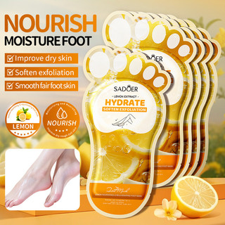 SADOER Lemon Nuôi Dưỡng Trẻ Hóa Chân 40ml Thu Đông Dưỡng Ẩm Chân Mặt nạ Chăm Sóc Da Sản Phẩm