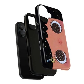 Ốp Điện Thoại Thích Hợp Cho iPhone Dòng Cô Gái Mắt Lớn Dễ Thương Thích Hợp Cho iPhone17 / 16promax Vỏ Điện Thoại iPhone15 / 14 / 13 Chống Sốc 11 / 12 Hai Trong Một x / xr Phim 7 / 8 Vỏ Bảo Vệ BMZC