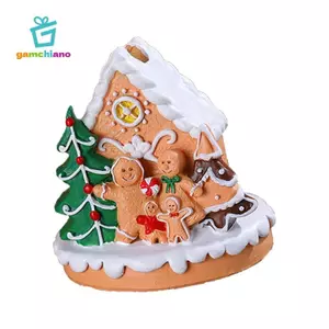 Bức tượng ngôi nhà bánh gừng Giáng sinh, Trang trí nhà cửa, Điêu khắc ngôi nhà tuyết cho