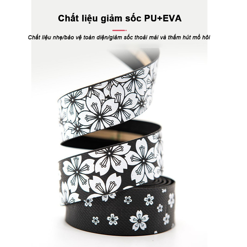 Dây Quấn Tay Cầm Xe Đạp Chống Trượt - Họa Tiết Hoa, Thấm Mồ Hôi, Êm Tay, Bền Đẹp & Nhiều Màu