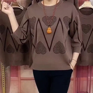 Áo sơ mi nữ tay rộng họa tiết in hình, phù hợp mùa xuân