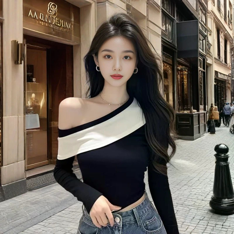 Áo Sơ Mi Nữ Tính Khí Dài Tay Thiết Kế Mới Slim