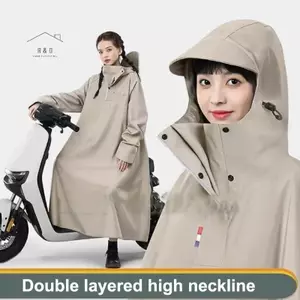 RO > Nâng Cấp Dày Người Lớn Chống Thấm Nước Áo Mưa Xe Máy Xe Máy Điện Kéo Dài Một Mảnh Poncho Dành Cho Nam Nữ Chống Thấm Nước Đi Xe Thiết Bị Mới