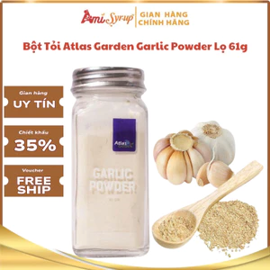 Bột Tỏi Atlas Garden Garlic Powder Lọ 61g, Gia Vị Nấu Ăn Cao Cấp Từ Tỏi Tự Nhiên Cho Món Ăn Đậm Vị