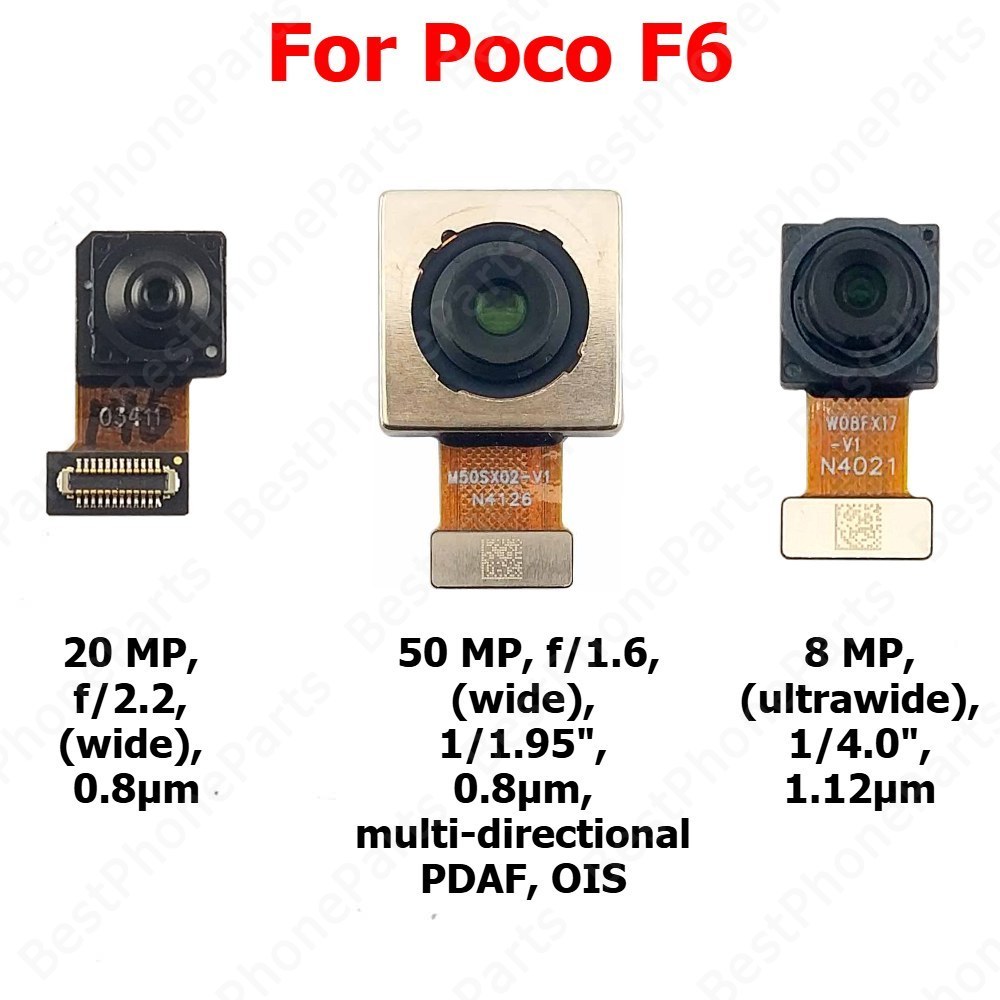 Camera Cho Xiaomi Poco F6 PocoF6 Phía Sau Mặt Sau Mặt Trước Selfie Back ...