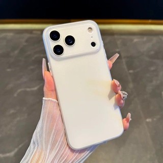 Ốp điện thoại di động bán trong suốt mờ siêu mỏng cho iPhone17 16 15 14 13 12 Pro Max chống sốc bảo vệ camera silicon mềm