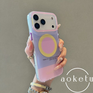 · Ins Girl Heart Dopamine Vỏ từ tính da tương phản Thích hợp cho iPhone 17 Promax Apple 14 Vỏ điện thoại 15 Mới 16 Pro Nữ 13 Cặp đôi 17pm Vỏ silicon chống rơi