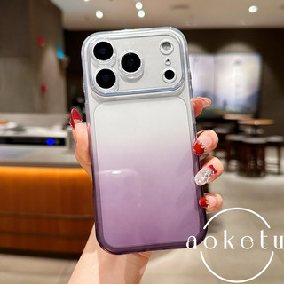 Ốp điện thoại TPU trong suốt gradient siêu mỏng thích hợp cho iPhone17 Pro max làm mát toàn diện Air trong suốt cao chống rơi
