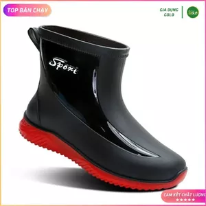 Ủng ngắn đi mưa, size 38 - 43, đế cứng, lý tưởng cho làm vườn và phượt.