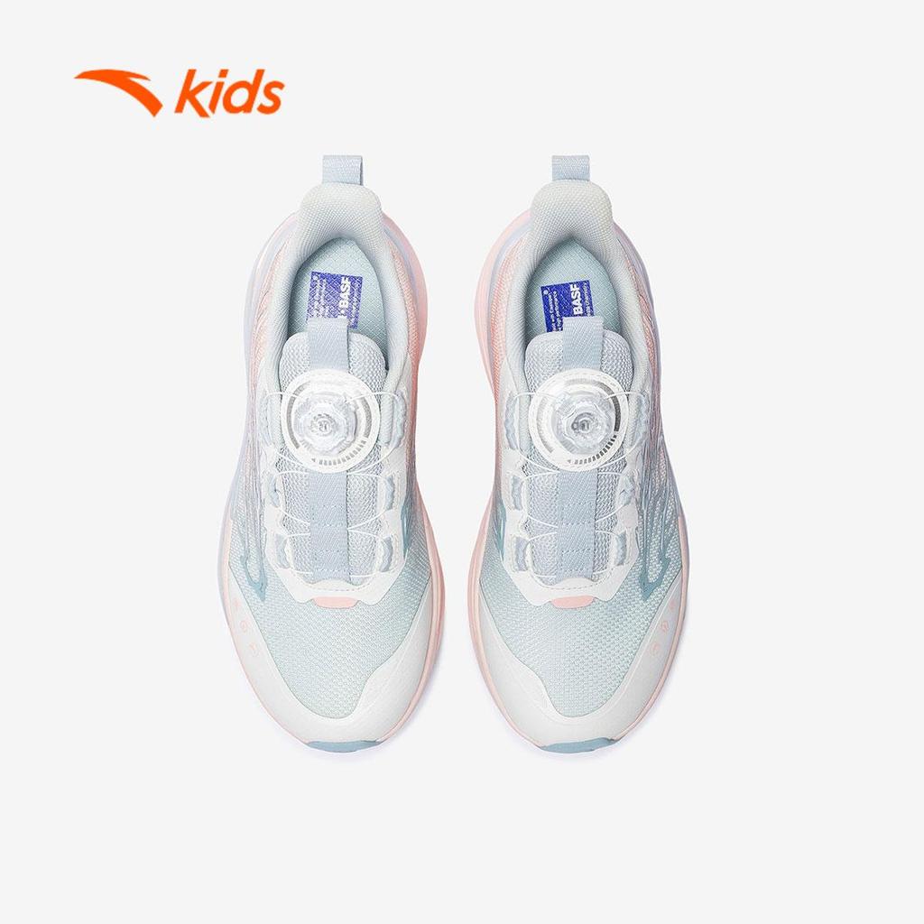 ANTA Kids Flame 6.0 Giày Chạy Thể Thao Bé Gái Êm Nhẹ Giảm Chấn, Hạn Chế Trơn Trượt, Khóa Xoay Tiện Lợi 3226A5505