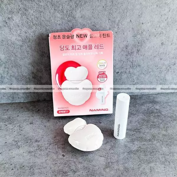 Set son Naming glowy heart lip tint #ETNA5.7gr + son tint mini k màu 1.8g