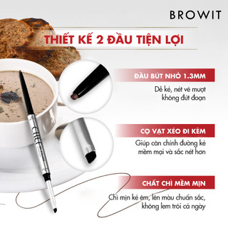 Chì Kẻ Mắt 2 Trong 1 Browit Chef Gel Eyeliner Giúp Kẻ Mắt Sắc Nét, Chống Nước và Không Lem 0.06G