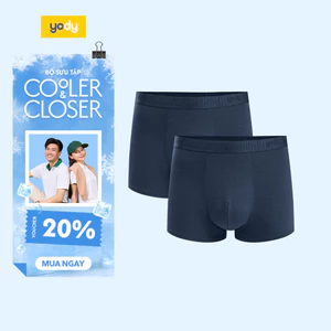 Combo 2 quần lót nam boxer co giãn thoáng khi thương hiệu YODY QCM6007 MCUN25A007