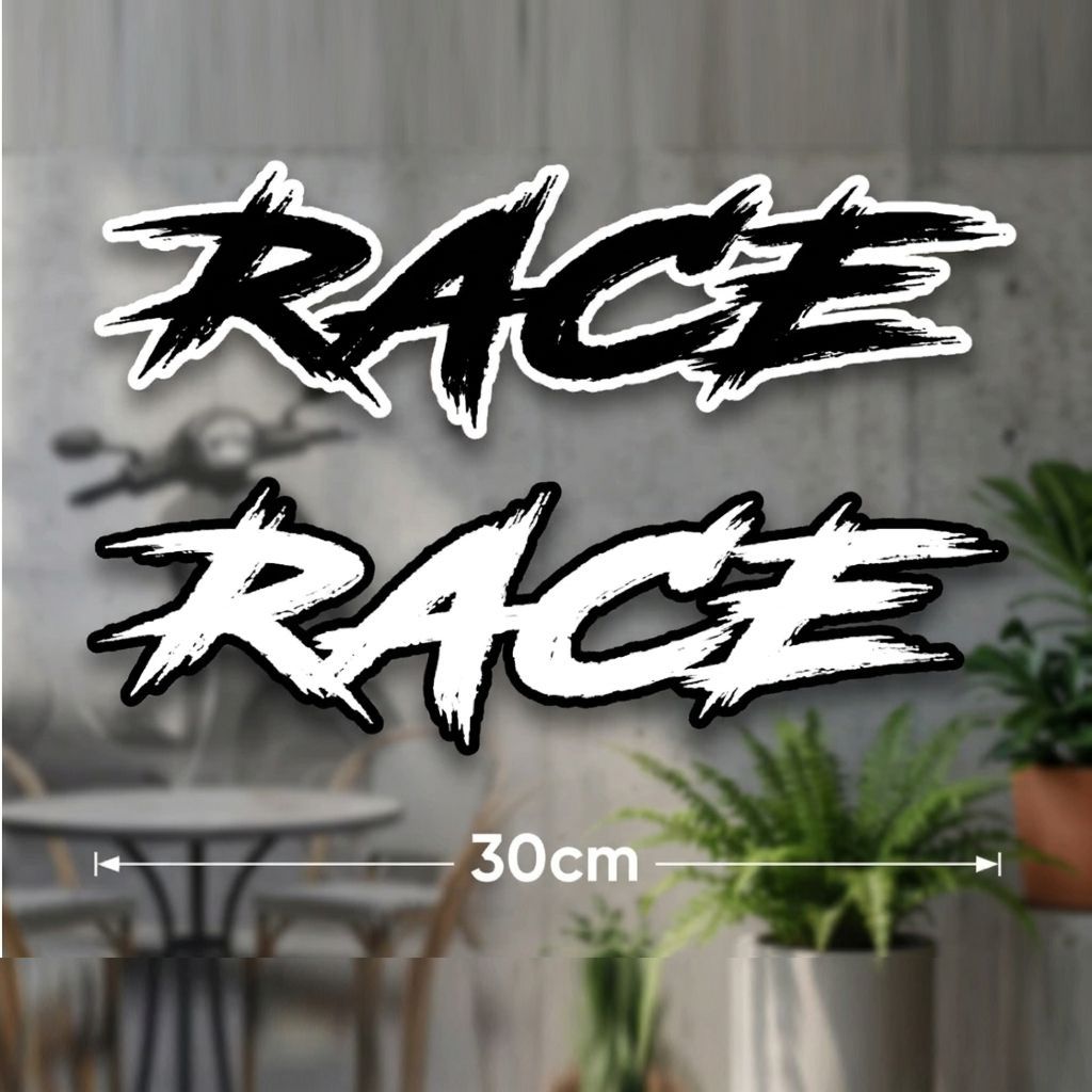 Tem Dán Xe Máy Race, Decal Trang Trí Xe, Sticker Dán Các Vị Trí Trên Xe, Decal Cao Cấp Chống Nước
