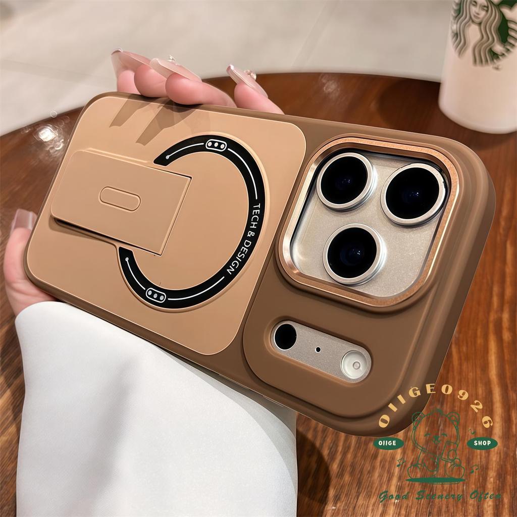 【 Ốp lưng iPhone17 】 Chống rơi Liquid Scrub Skin Sense Giá đỡ từ tính Vỏ điện thoại iphone17 Pro Max 16 15 14 13 cho vỏ iPhone Vỏ mềm silicon TPU chống sốc