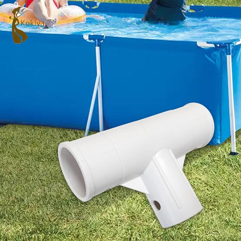 Bộ chuyển đổi khớp nối hình chữ T cho bể bơi, chất liệu PP màu trắng kháng nước, mã 28273